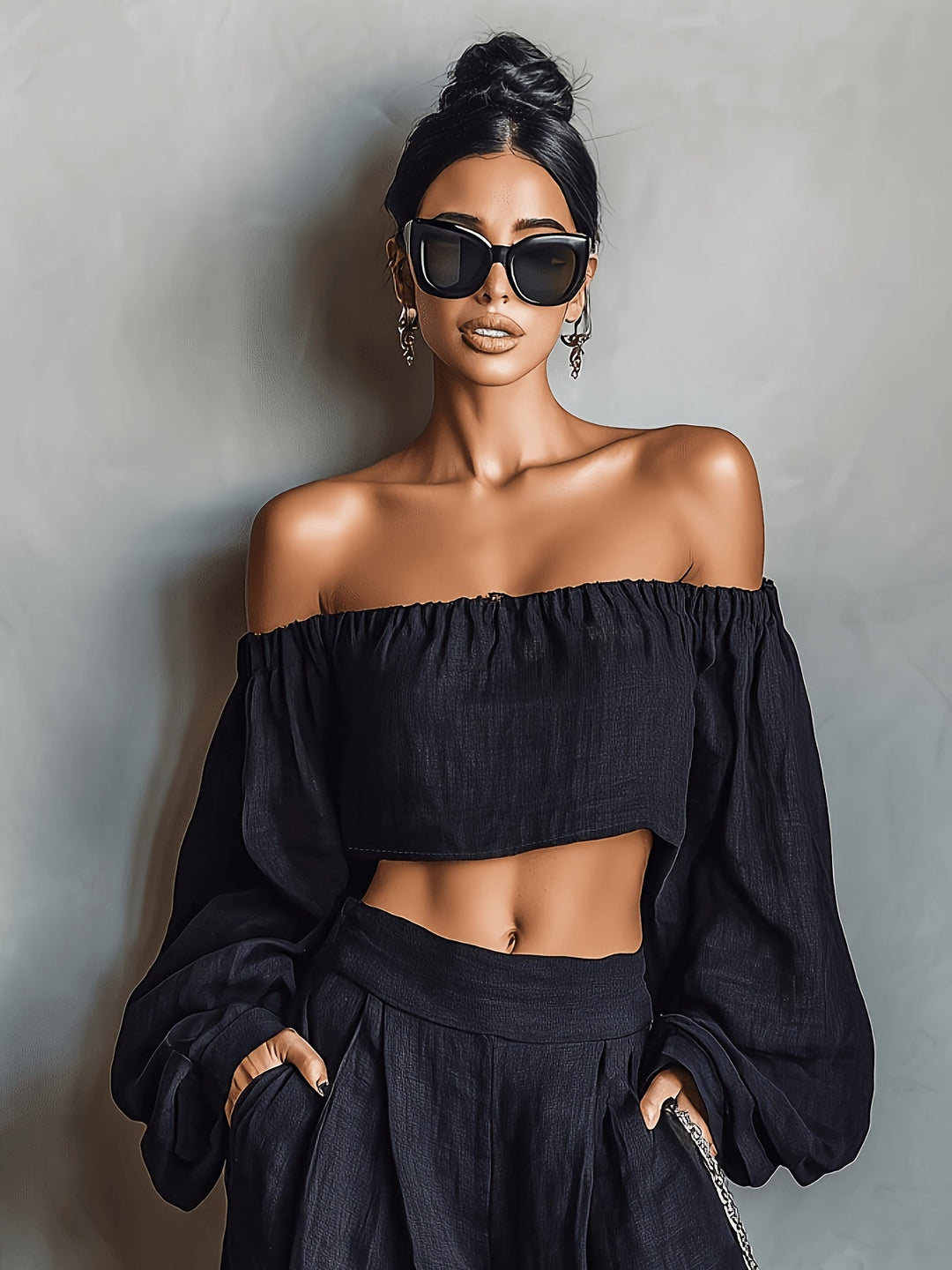 Tiana | Conjunto Sin Mangas – Elegante, Con Pantalones Anchos