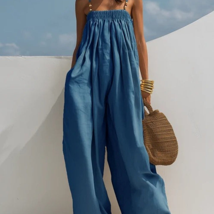 Magali - Mono de Denim con Piernas Anchas | Comodidad y Estilo