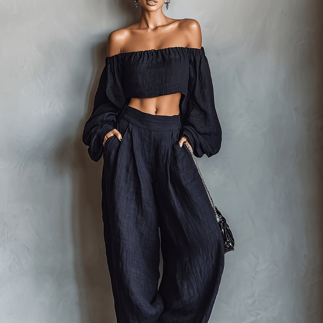 Tiana | Conjunto Sin Mangas – Elegante, Con Pantalones Anchos