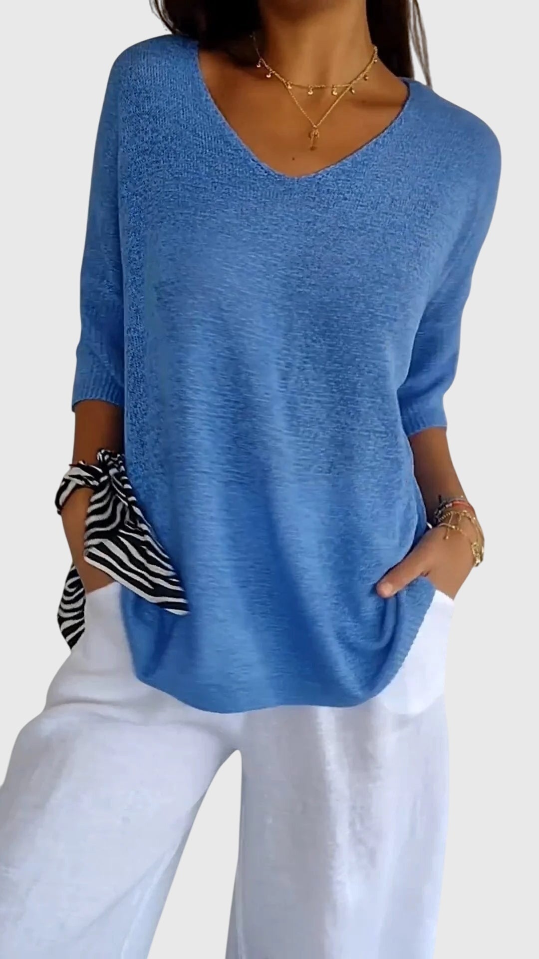 Caroline | Top Elegante con Escote en V