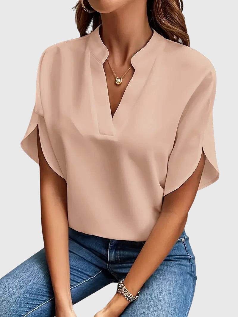 Isabelle | Camisa V Neck Suave y Elegante
