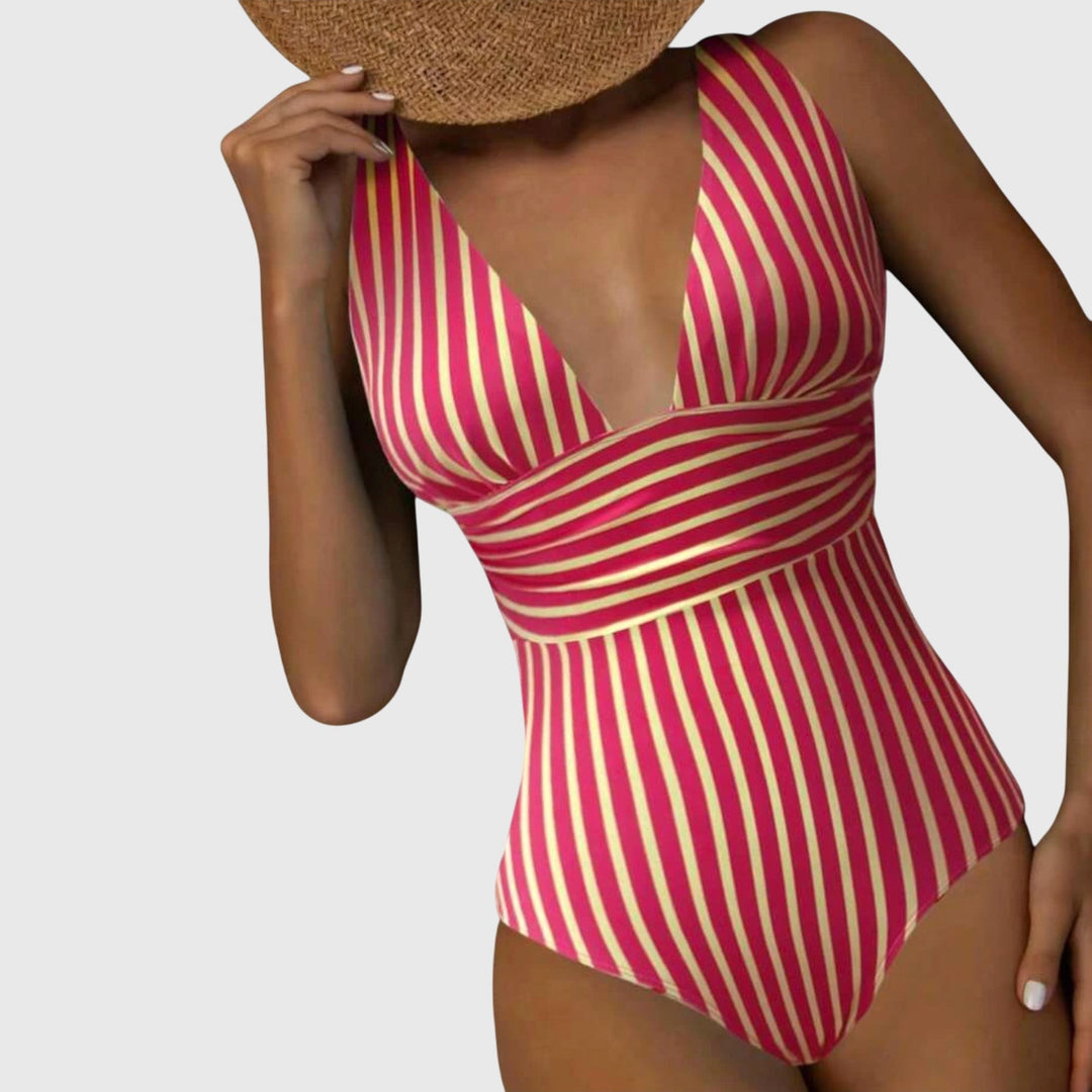 Sidonie | Maillot de bain una pieza a rayas con soporte