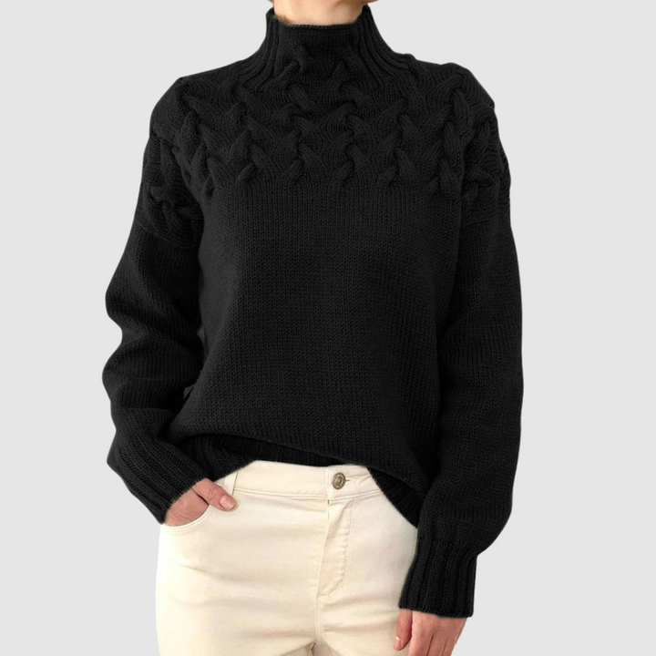 Štěpánka – Jersey cálido de cuello alto