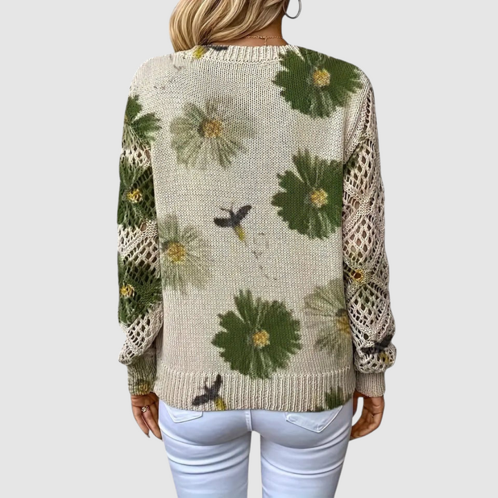 Meda - Suéter elegante con diseño floral