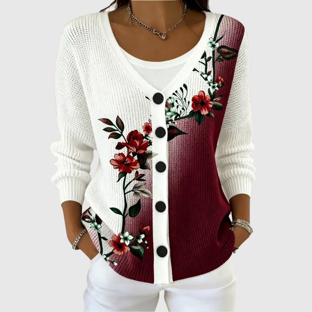 Gwenaëlle | Cardigan de punto cómodo con botones