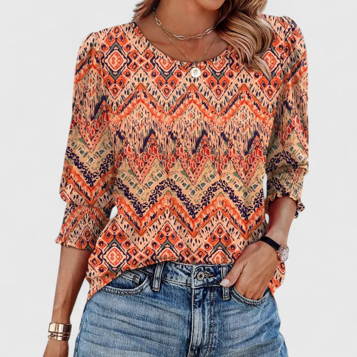 Nina | Clara Top Smocke Elegante