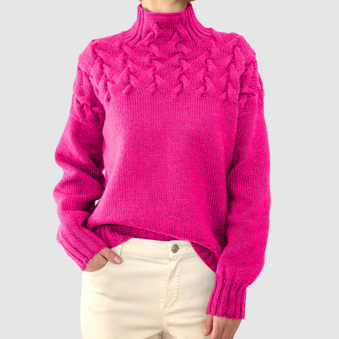 Štěpánka – Jersey cálido de cuello alto