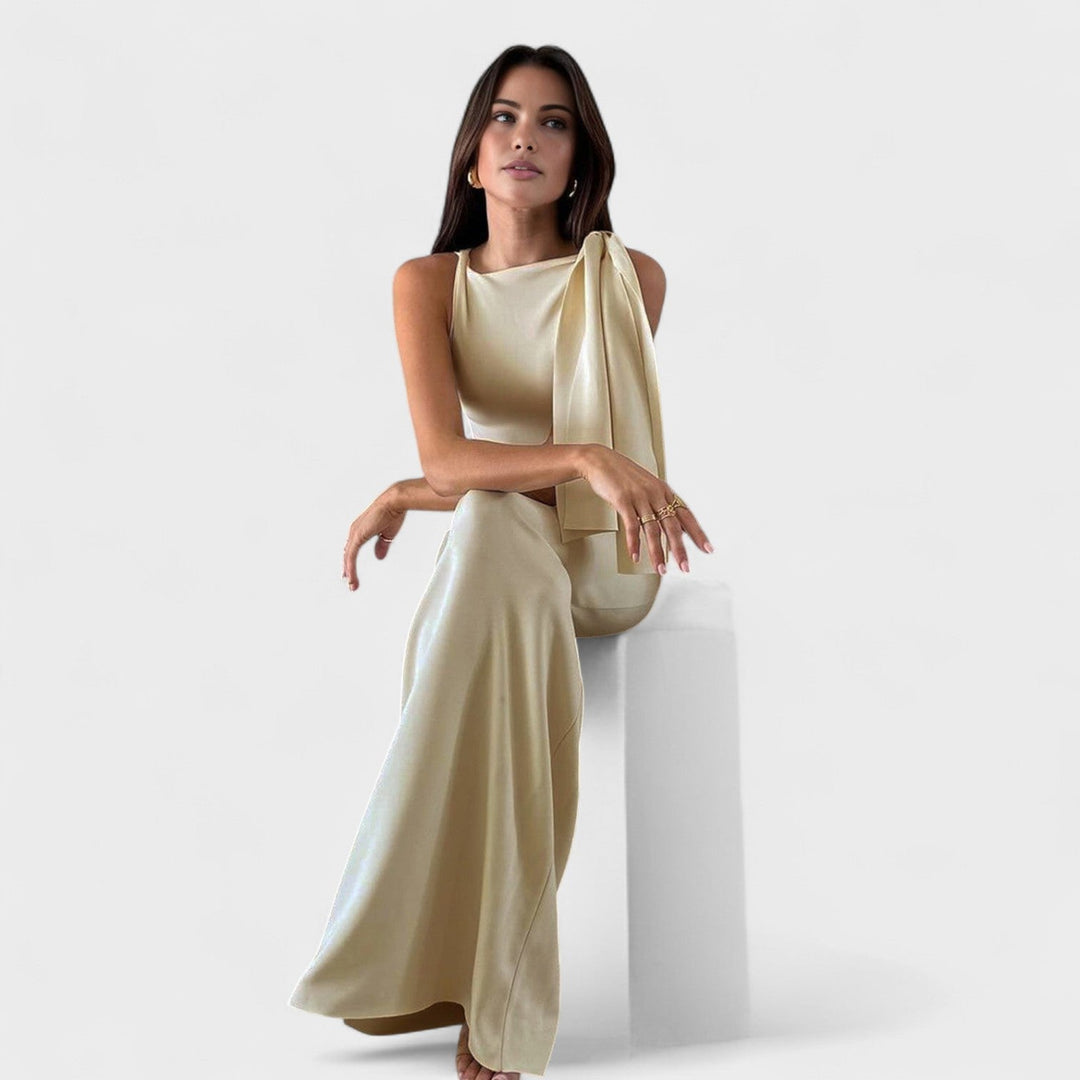 Isadora – Vestido largo de satén