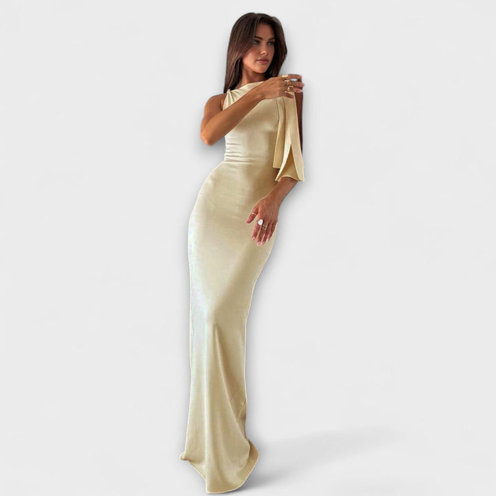 Cloe - Vestido maxi con nudo Mujer