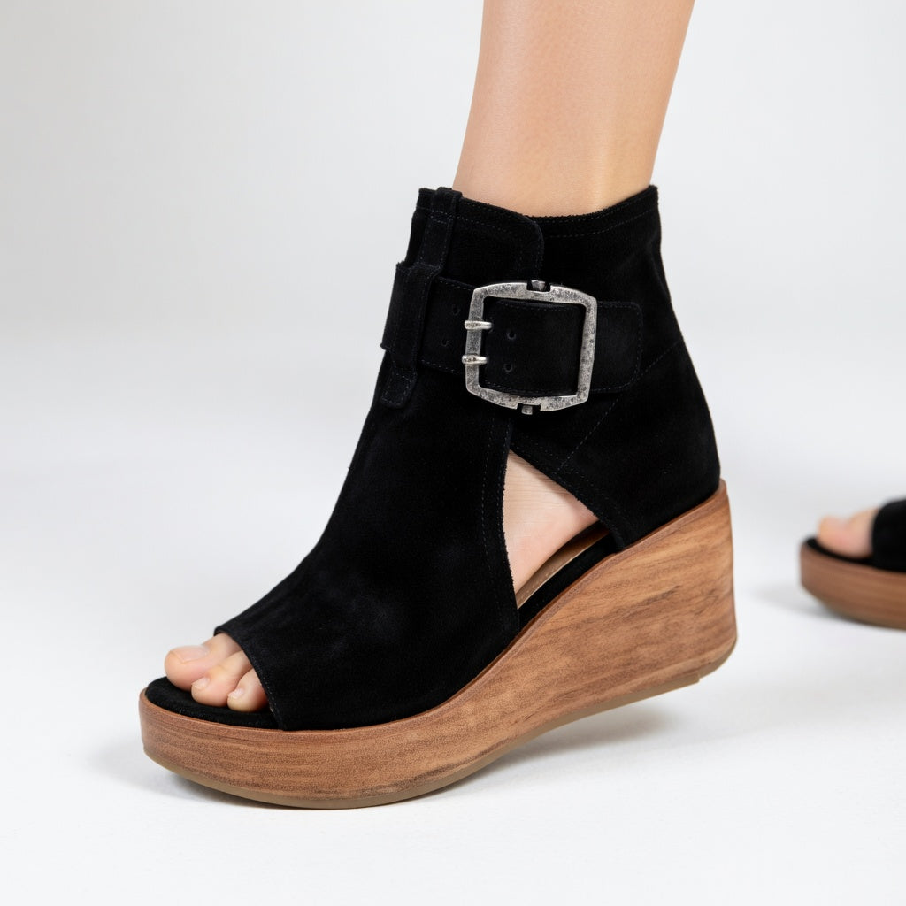 Orélisse™ - Botines de cuña abiertos estilo moderno