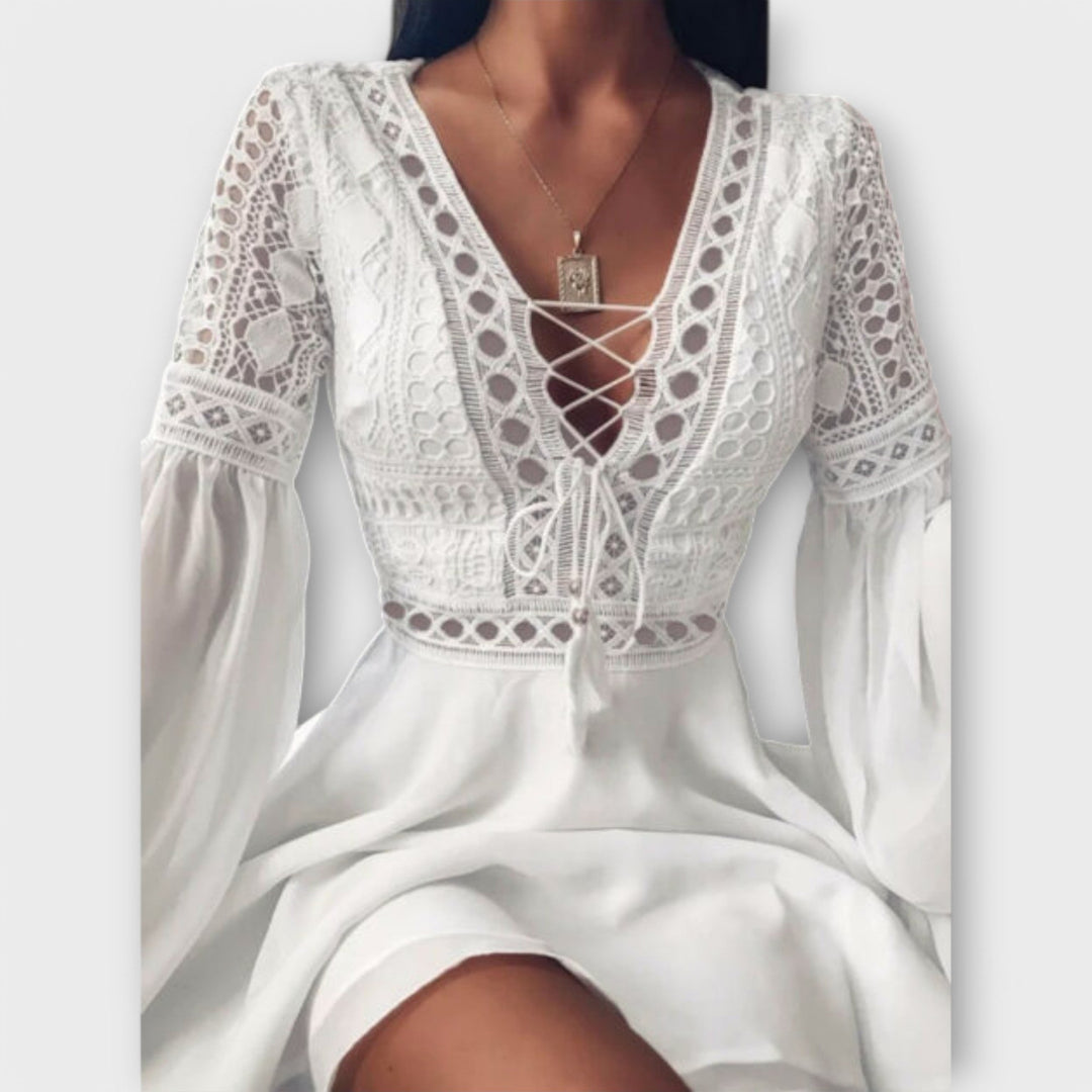 Paula - Vestido boho corto perfecto