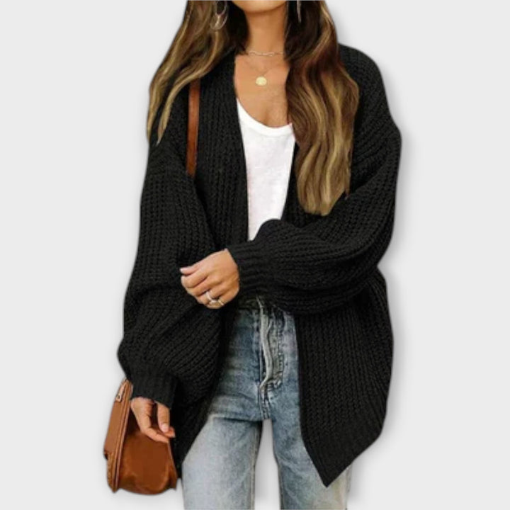 Leppa - Cárdigan casual negro