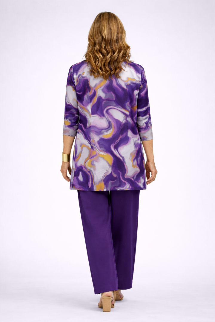 Raquel | Conjunto elegante de 3 piezas – Violeta