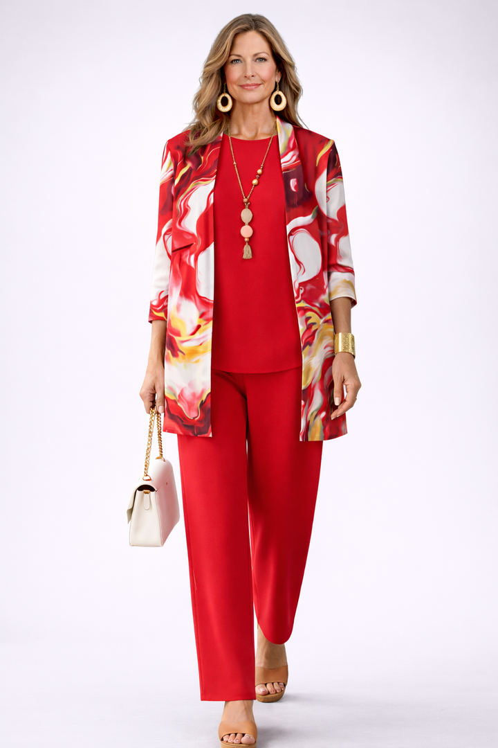 Elfriede | Elegante conjunto de tres piezas para dama