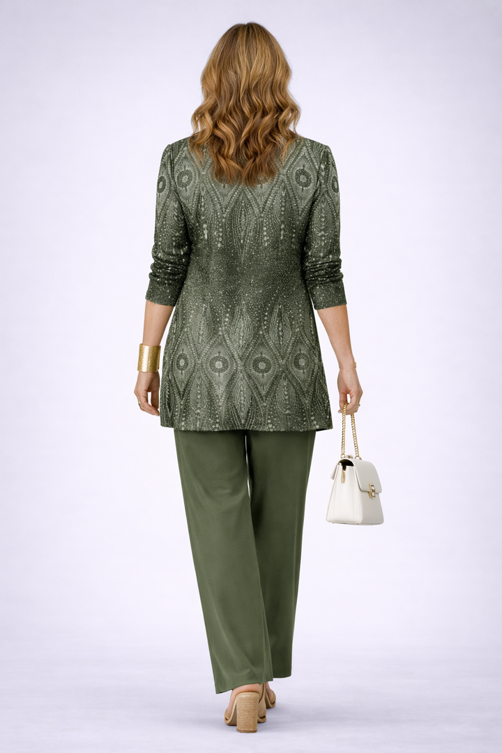 Victoria | Conjunto elegante de 3 piezas – Verde