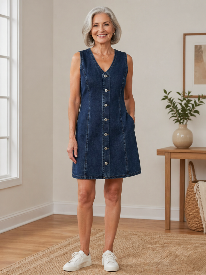 Lilou - Vestido Casual de Denim | Básico Imprescindible