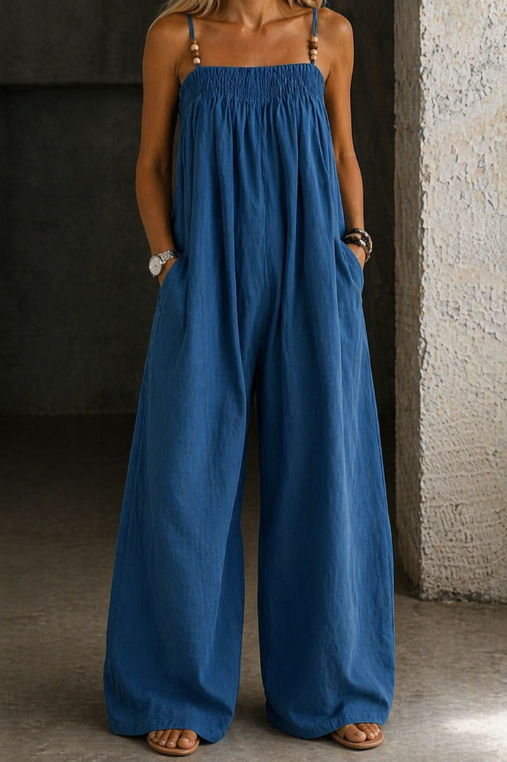 Magali - Mono de Denim con Piernas Anchas | Comodidad y Estilo