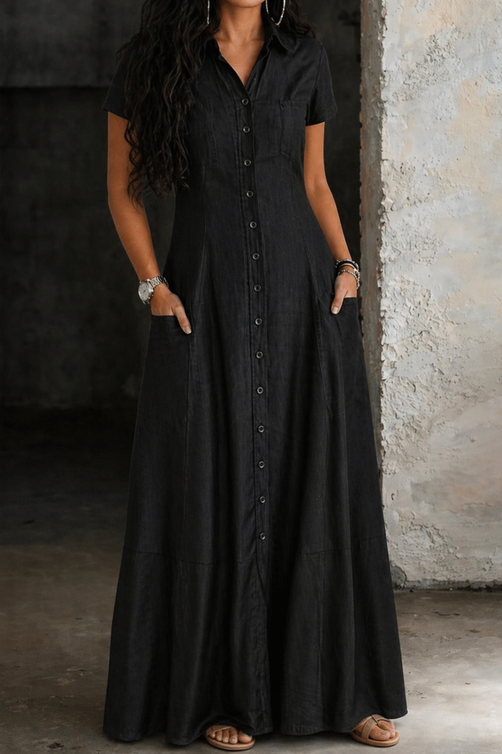 Eliza - Vestido Largo de Jean | Efecto Silueta