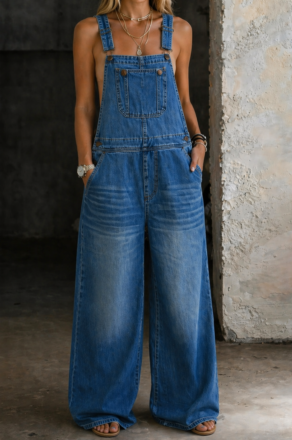 Adèle - Pantalón de Denim con Cintura Elástica | Imprescindible de Temporada