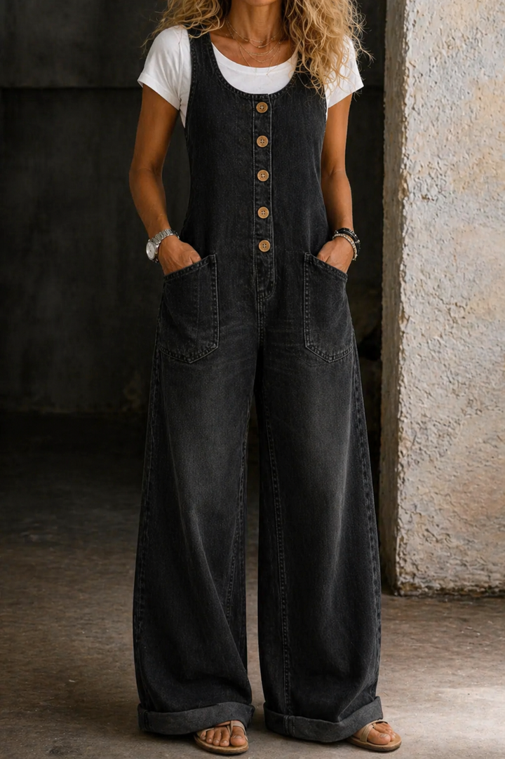 Élise - Pantalones de Algodón Vintage Lavados | Imprescindible de Temporada