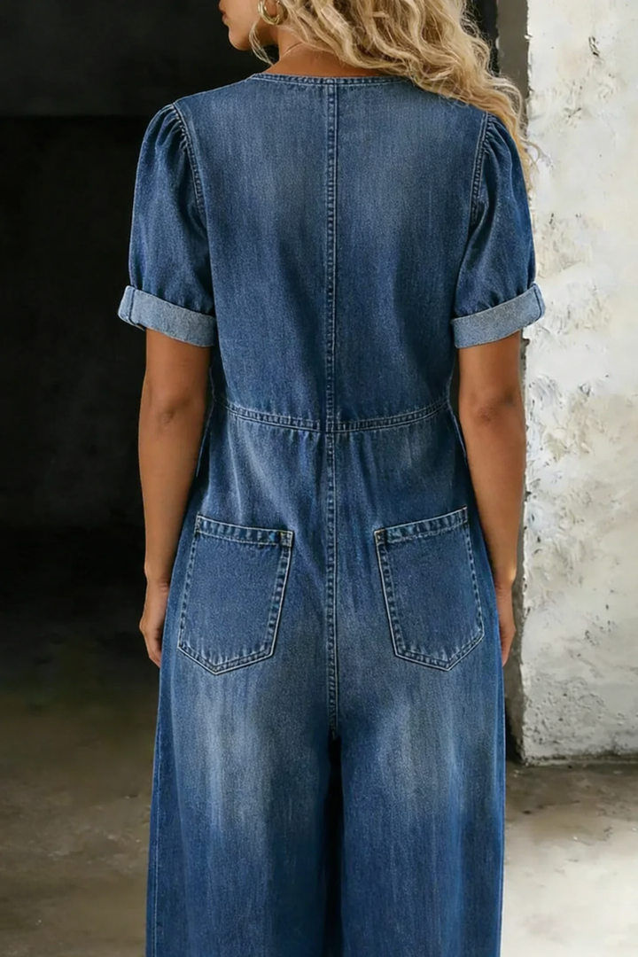Camille - Mono de Manga Corta con Escote en V | Total Look Tendencia