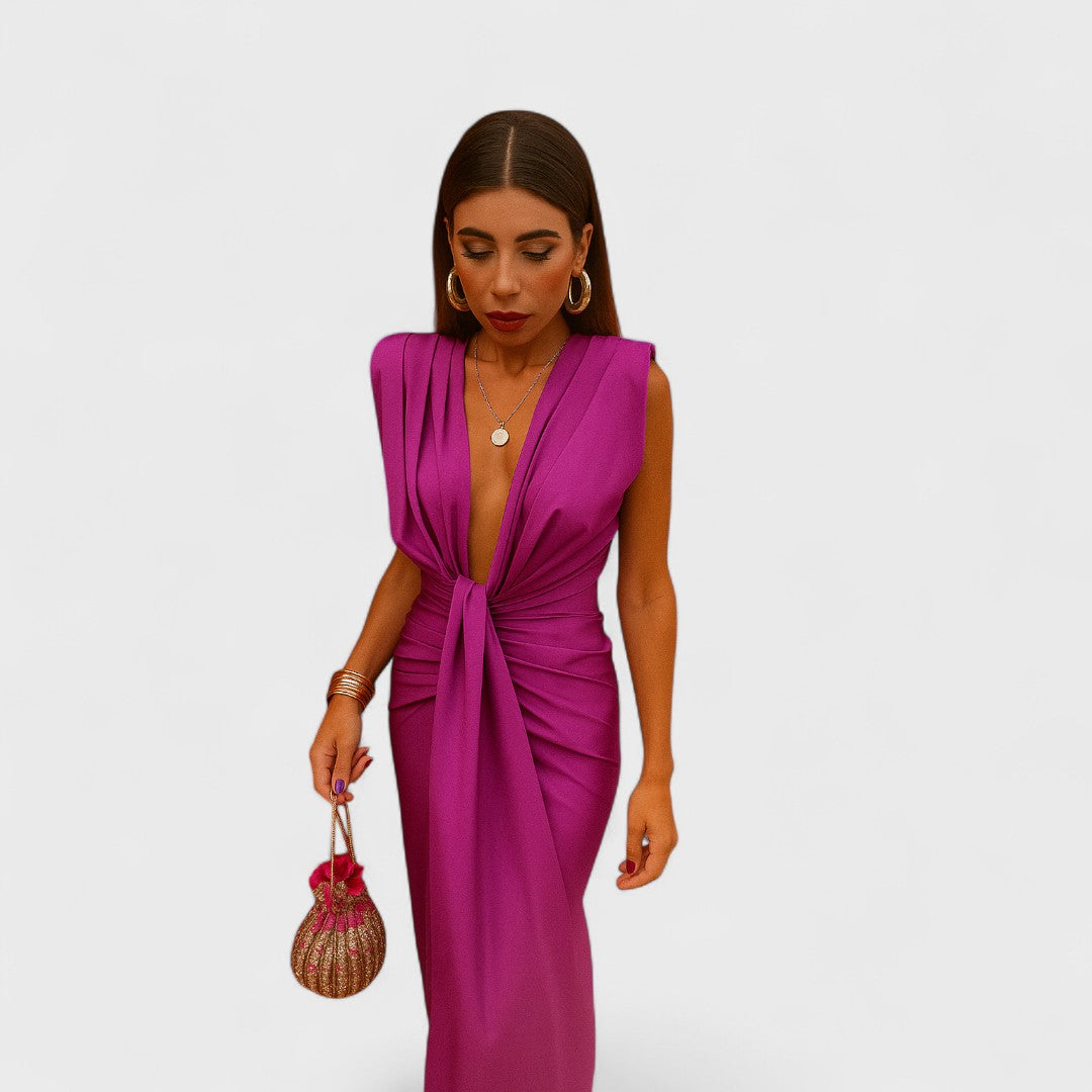 Júlia - Vestido de escote abierto