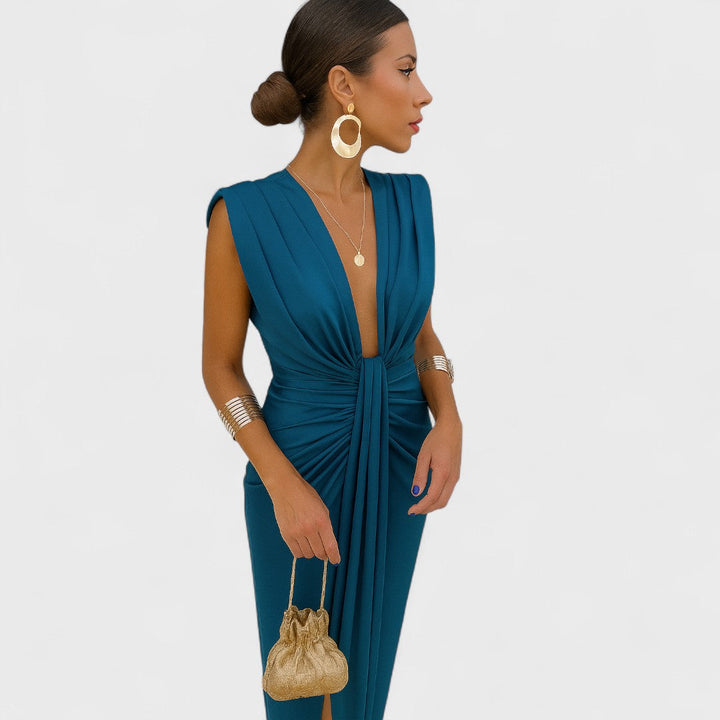 Júlia - Vestido de escote abierto