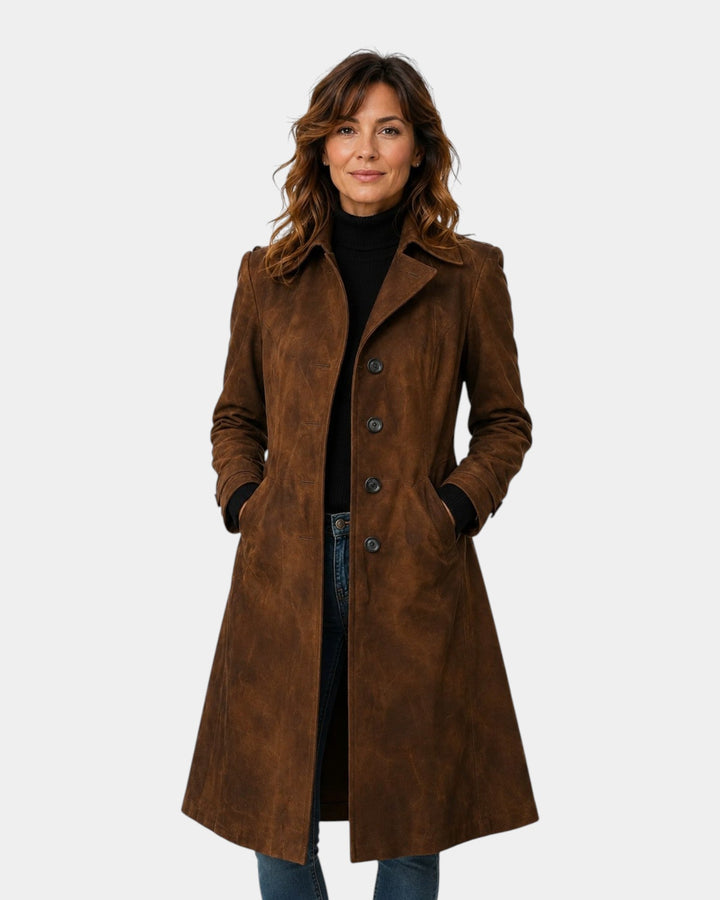 Siena | Elegante trench de ante