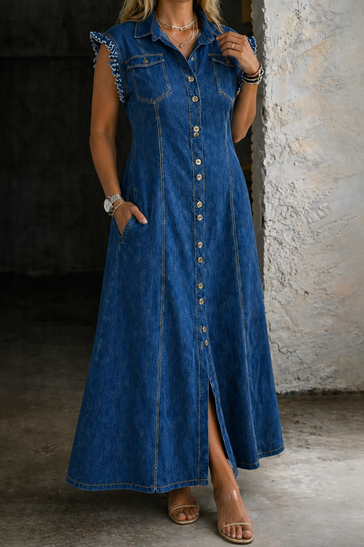 Leonor - Vestido de Jean Grande Talla | Look Boho Chic