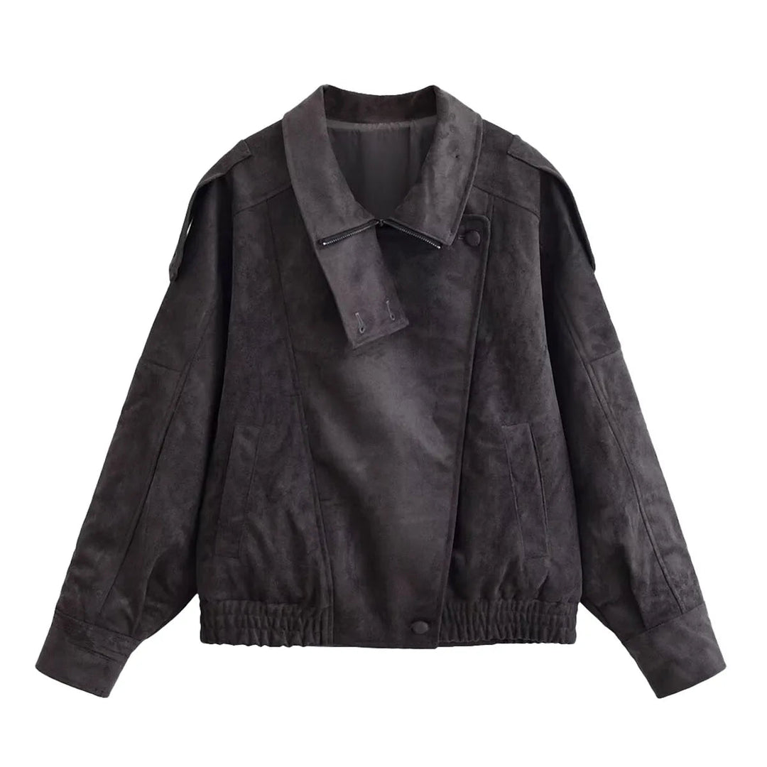 Aurésia | Chaqueta oversize de ante sintético