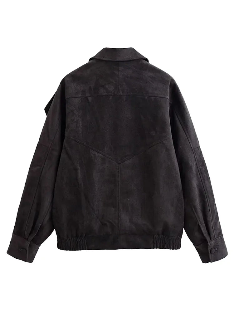 Aurésia | Chaqueta oversize de ante sintético