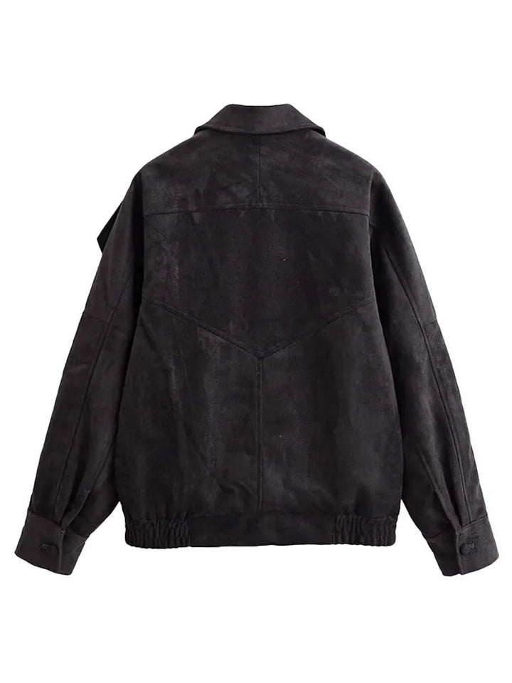 Aurésia | Chaqueta oversize de ante sintético