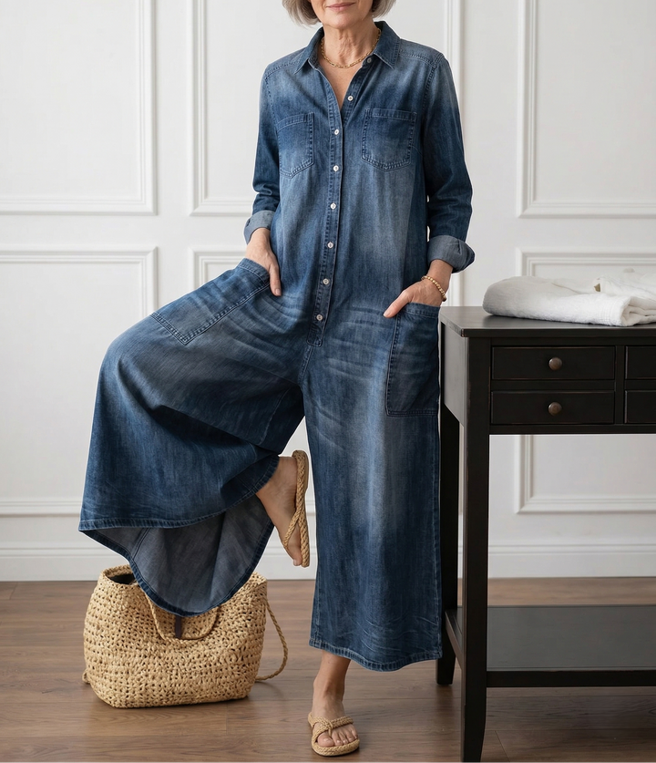 Fleur - Mono de Denim de Algodón | Comodidad y Estilo