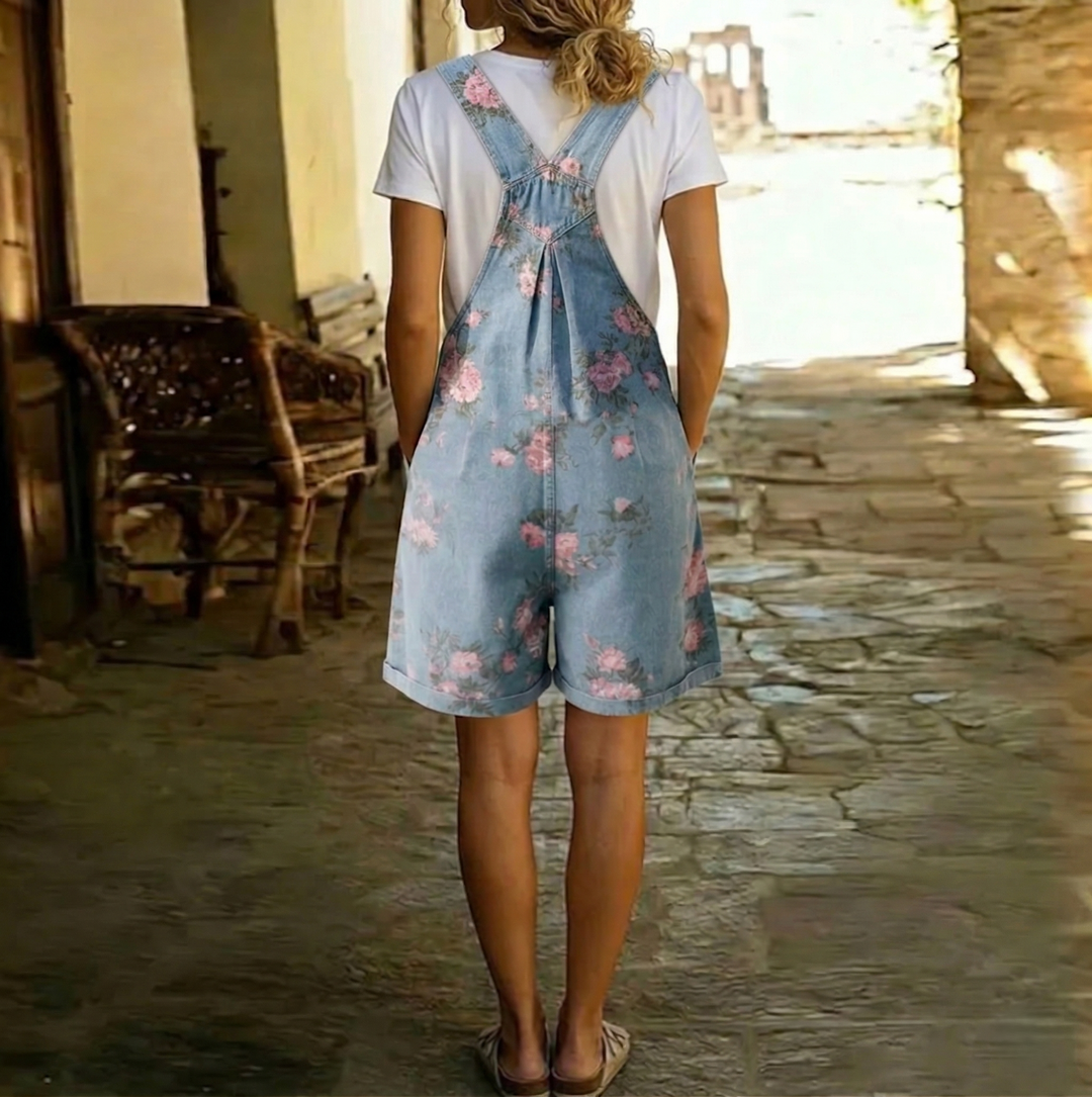 Zoé - Mono Floral de Denim | Imprescindible de Temporada