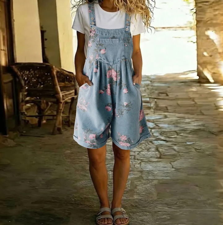 Zoé - Mono Floral de Denim | Imprescindible de Temporada