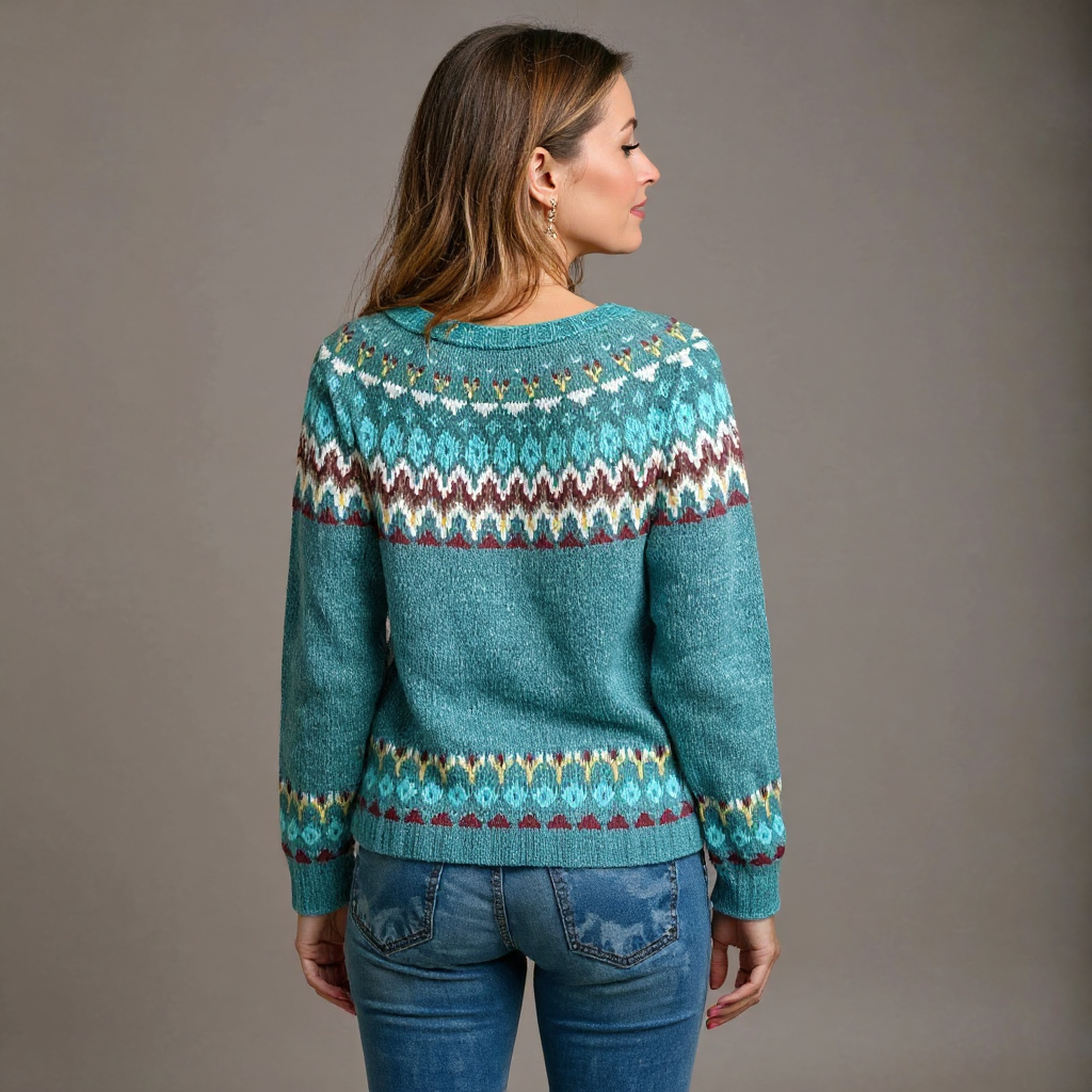 Carine | Suéter de punto vintage