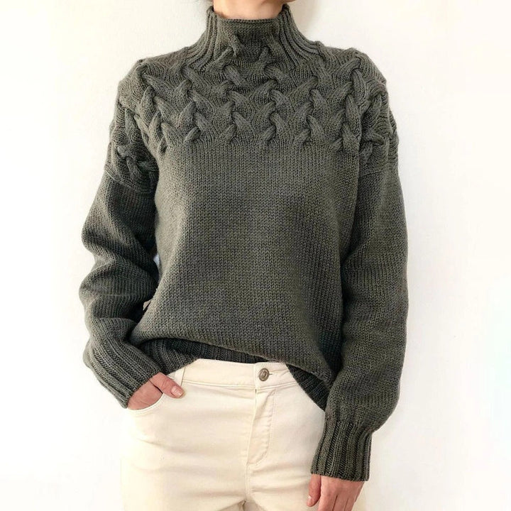 Nina | Suéter de Cuello Alto Tejido Cálido