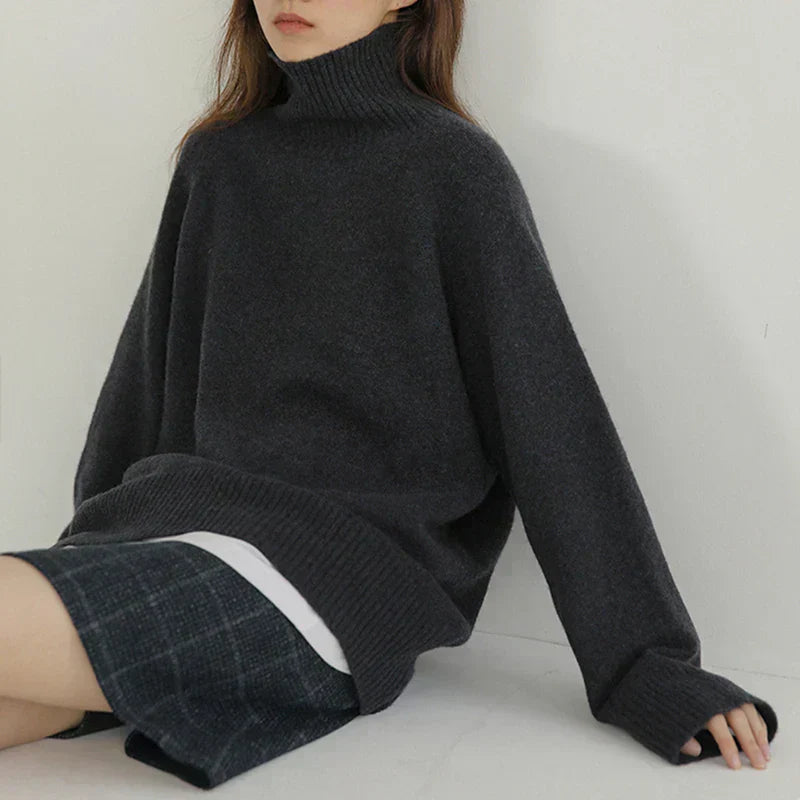 Maude | Jersey oversize de cuello alto