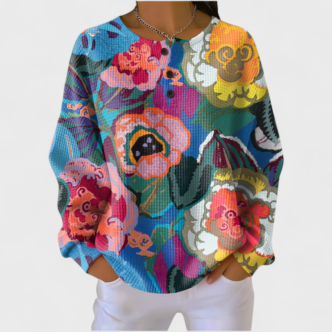 Anouk – Jersey con grandes flores de colores