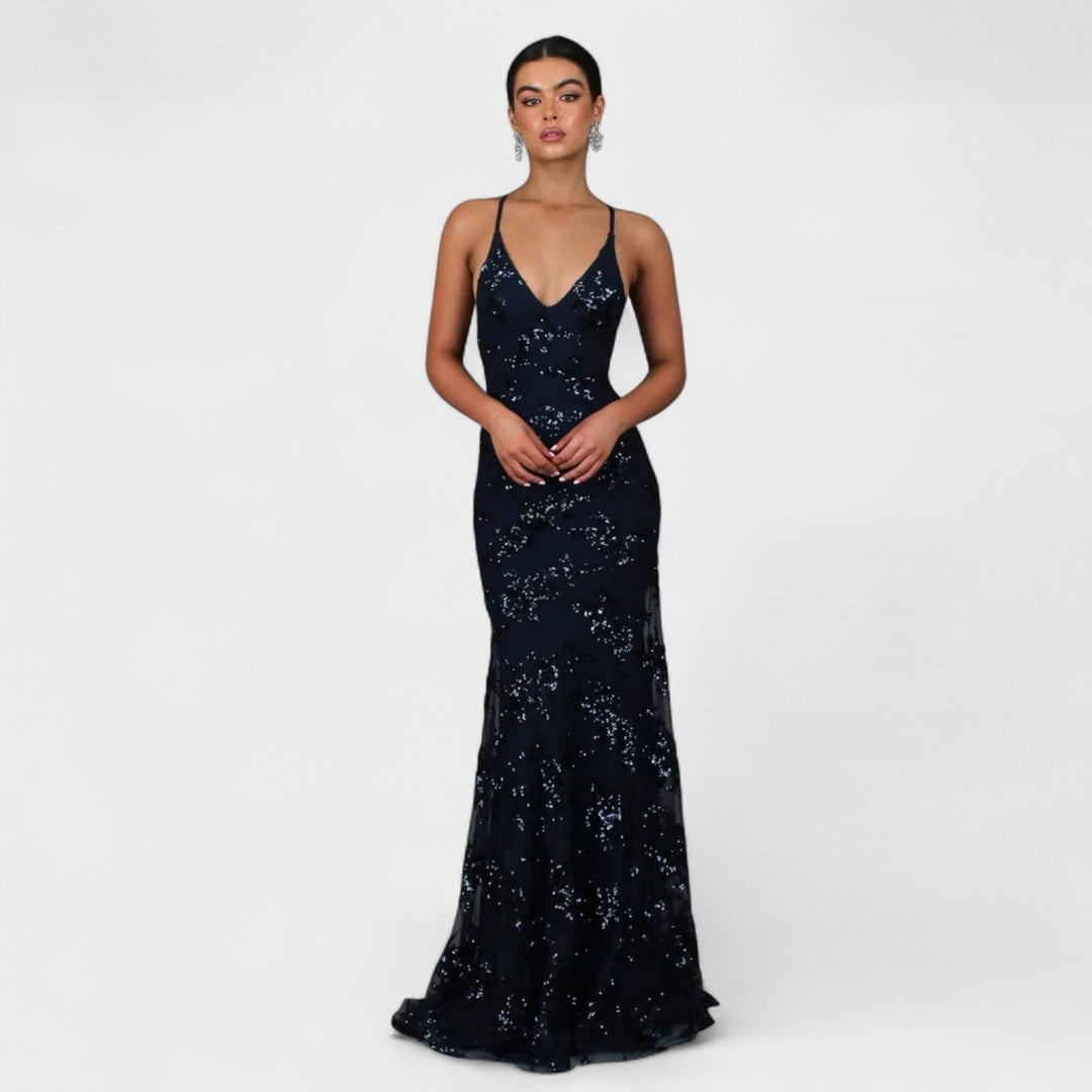Sol - Vestido hasta el suelo con lentejuelas