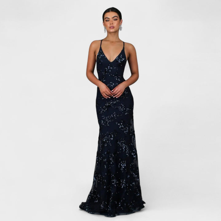 Sol - Vestido hasta el suelo con lentejuelas
