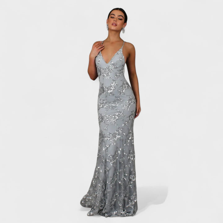 Sol - Vestido hasta el suelo con lentejuelas