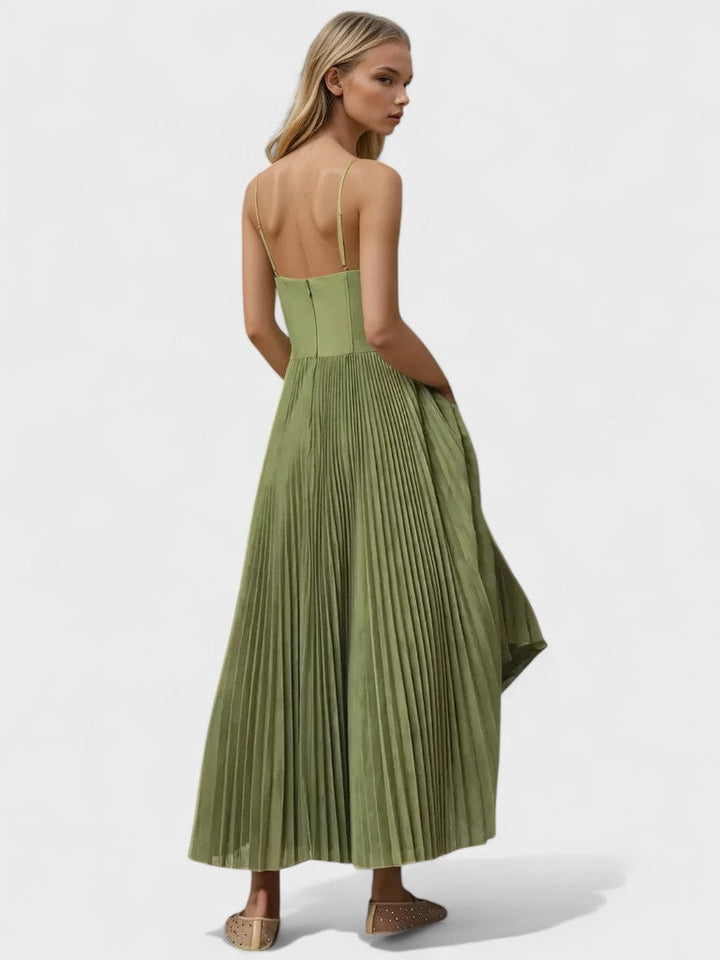 Melissa - Vestido midi plisado