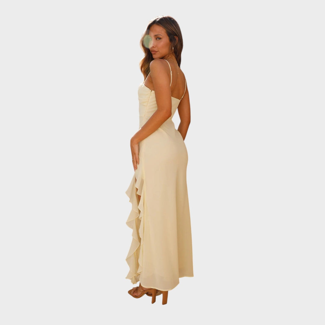 Aurelia - Vestido con volantes y tirantes finos