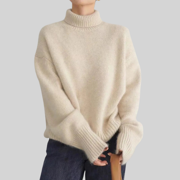 Eleanor | Jersey de cuello alto de punto de ochos