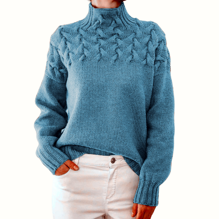 Nina | Suéter de Cuello Alto Tejido Cálido