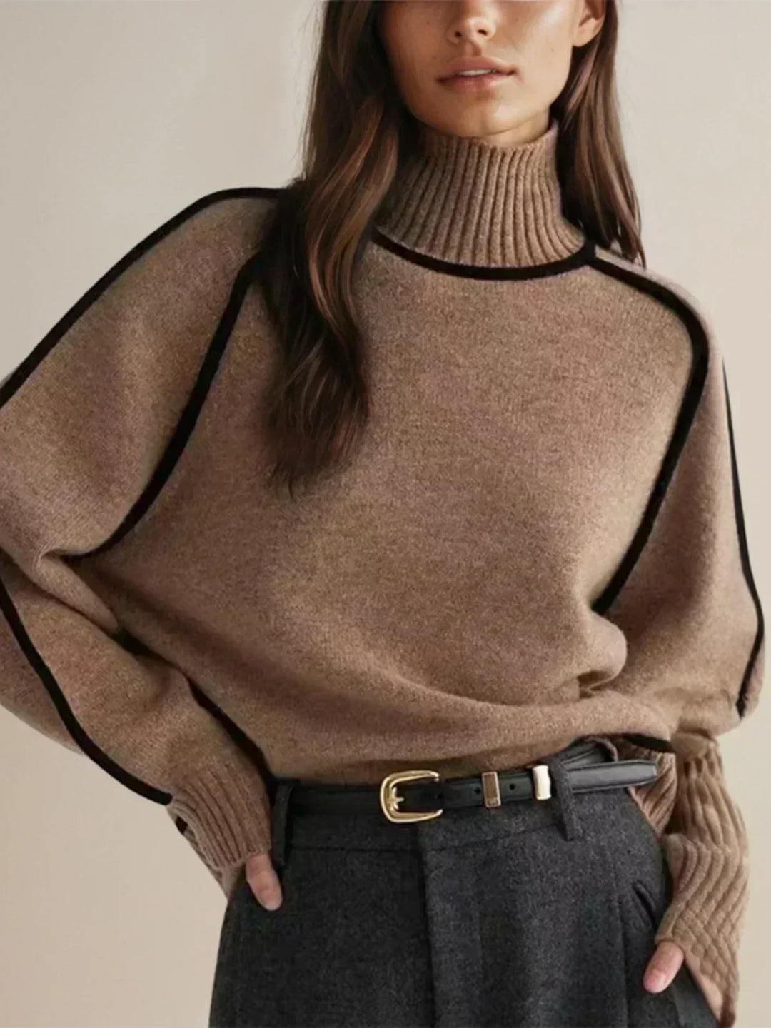 Sandrine | Suéter elegante de cuello alto