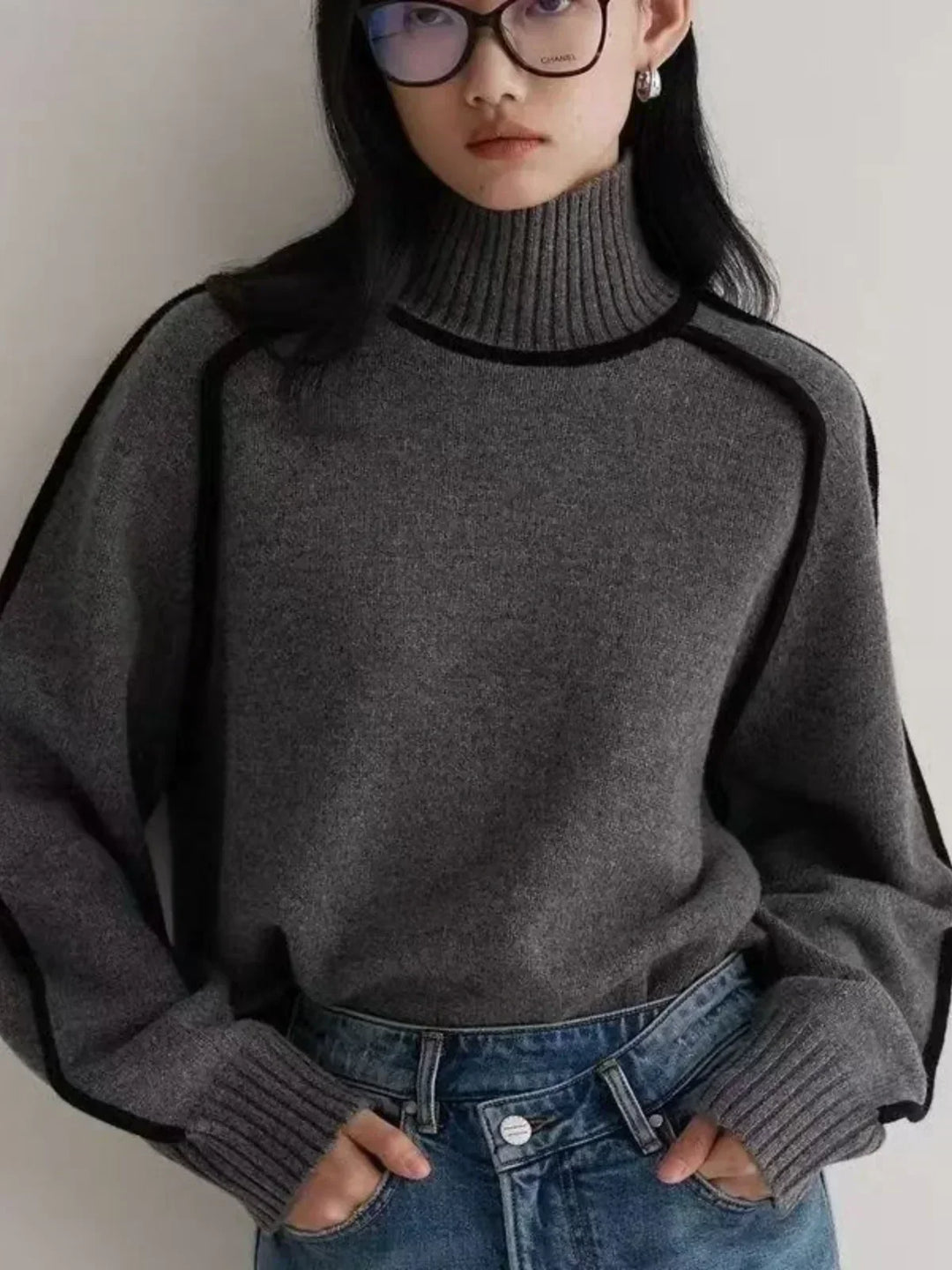 Sandrine | Suéter elegante de cuello alto