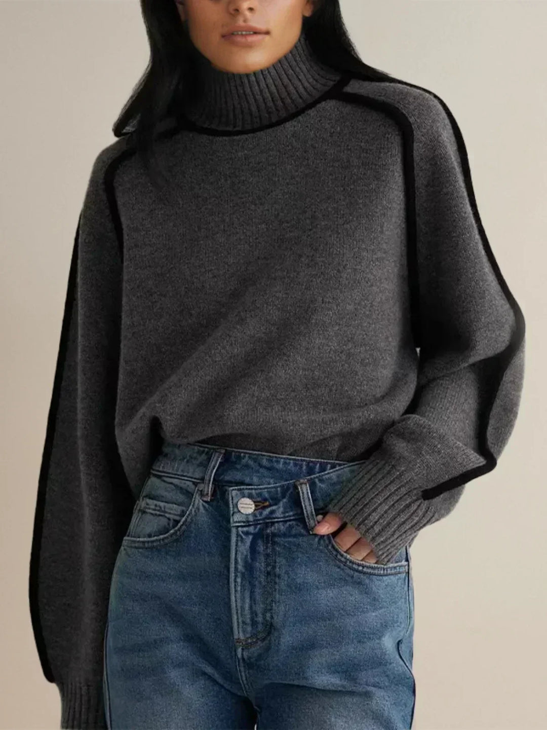 Sandrine | Suéter elegante de cuello alto
