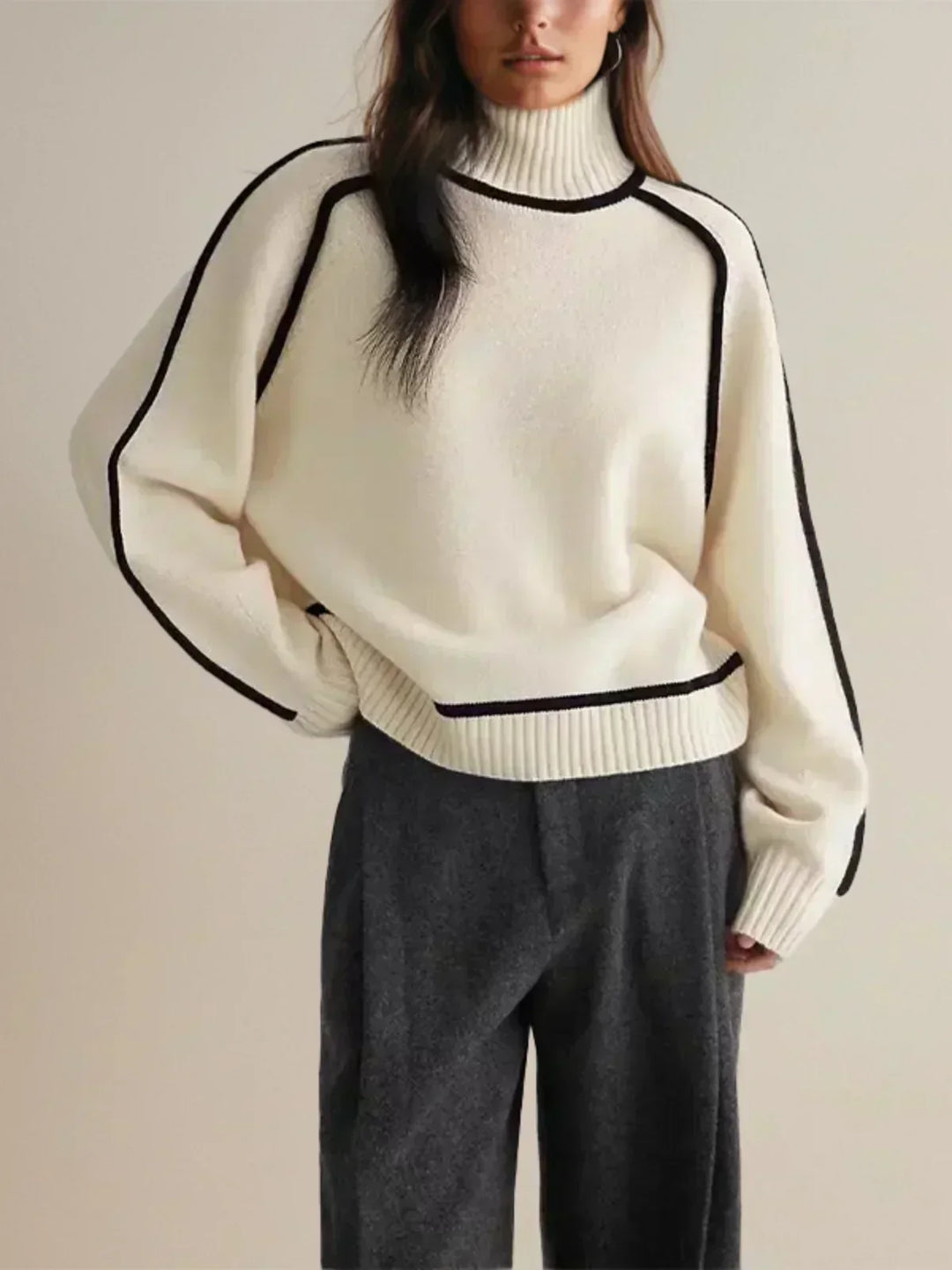 Sandrine | Suéter elegante de cuello alto